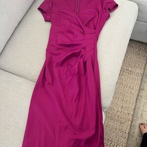 Amazon Fuchsia Midi Dress
